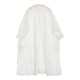 JURGEN LEHL イエローレーベル コットン インド製 J0137FB106 ギャザーシャツ ワンピース ホワイト レディース ヨーガンレール【中古】5-1108M♪