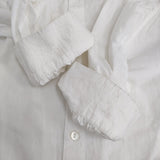 JURGEN LEHL イエローレーベル コットン インド製 J0137FB106 ギャザーシャツ ワンピース ホワイト レディース ヨーガンレール【中古】5-1108M♪