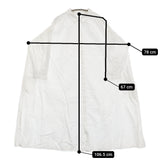 JURGEN LEHL イエローレーベル コットン インド製 J0137FB106 ギャザーシャツ ワンピース ホワイト レディース ヨーガンレール【中古】5-1108M♪