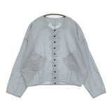 JURGEN LEHL イエローレーベル コットン インド製 ジャケット スカート セットアップ ライトブルー レディース ヨーガンレール【中古】5-1026M♪