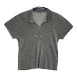 PLEATS PLEASE ISSEY MIYAKE PP02-FK108 襟付き プリーツ 半袖Ｔシャツ カットソー グレー レディース プリーツプリーズ【中古】6-0605S∞