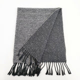 GIANFRANCO FERRE STUDIO ジャンフランコフェレストゥーディオ イタリア製 ウールナイロン マフラー ネイビー グレー レディース【中古】5-1202T◎