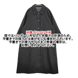 mizuiro-ind ウール ロング 薄手 ステンカラーコート ブラック レディース ミズイロインド【中古】5-1206T♪