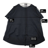 mizuiro-ind クルーネックフレアTシャツ バックタック 半袖Ｔシャツ カットソー ブラック レディース ミズイロインド【中古】6-0605S∞