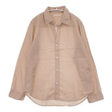 Plage ラミーコットン 製品染め ブラウス Ramie Cotton 長袖シャツ 24SS ピンク レディース プラージュ【中古】6-0330M∞