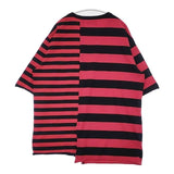 s'yte Yohji Yamamoto ドッキング ボーダー 半袖Ｔシャツ カットソー ブラック レッド メンズ サイトヨウジヤマモト【中古】6-0601S∞