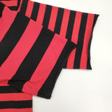 s'yte Yohji Yamamoto ドッキング ボーダー 半袖Ｔシャツ カットソー ブラック レッド メンズ サイトヨウジヤマモト【中古】6-0601S∞