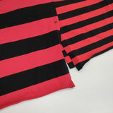 s'yte Yohji Yamamoto ドッキング ボーダー 半袖Ｔシャツ カットソー ブラック レッド メンズ サイトヨウジヤマモト【中古】6-0601S∞