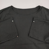 klause プルオーバー c.s shirt 定価24200円 コットン ブラウス シャツ ブラック レディース クロイゼ【中古】6-0117M∞