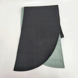 ISSEY MIYAKE ケープ ポンチョ オーバーコート ストール付き サイズ2 コート ブラック グリーン レディース イッセイミヤケ【中古】5-1222T◎