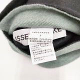 ISSEY MIYAKE ケープ ポンチョ オーバーコート ストール付き サイズ2 コート ブラック グリーン レディース イッセイミヤケ【中古】5-1222T◎