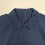 Haat ISSEY MIYAKE HA51FH552 半袖 ナイロンドレス プルオーバー ワンピース ブルー レディース ハートイッセイミヤケ【中古】6-0422S∞