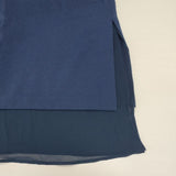 Haat ISSEY MIYAKE HA51FH552 半袖 ナイロンドレス プルオーバー ワンピース ブルー レディース ハートイッセイミヤケ【中古】6-0422S∞