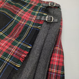 O'NEIL OF DUBLIN/Dessin 別注 C5073BWP-DSN サイズGB10 プリーツ チェック スカート レッド ブラック レディース オニールオブダブリン/デッサン【中古】5-1206T♪