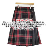 O'NEIL OF DUBLIN/Dessin 別注 C5073BWP-DSN サイズGB10 プリーツ チェック スカート レッド ブラック レディース オニールオブダブリン/デッサン【中古】5-1206T♪