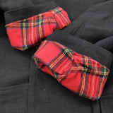 R&D.M.Co- リネン フード付き ステンカラーコート ネイビー レディース オールドマンズテーラー【中古】5-1206T♪