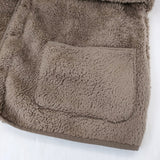 KELTY/SM2 Samansa Mos2 レトロフリースカーディガン ノーカラージャケット ブルゾン ブラウン レディース ケルティ/サマンサモスモス【中古】5-1206T♪