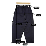 JURGEN LEHL J0121FP391 コットン バルーンパンツ インド製 L パンツ ブラック レディース ヨーガンレール【中古】6-0202G∞