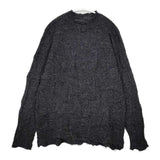 JURGEN LEHL J0114KB511 リンクス編み アルパカ シルク ハイネック M セーター ニット チャコールグレー レディース ヨーガンレール【中古】5-1126T∞