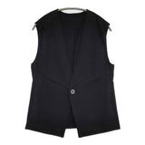 babaghuri J0552UV531 コットンジレ 日本製 L ベスト ブラック レディース ババグーリ【中古】6-0202M∞