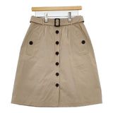 BURBERRY LONDON ベルト付き スカート ベージュ レディース バーバリーロンドン【中古】6-0115M∞