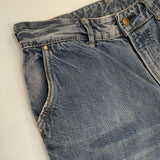 45R/45rpm おこめデニムシャルロット 加工 定価33000円 ジーンズ デニムパンツ ブルー レディース フォーティーファイブアールピーエム【中古】6-0115G∞