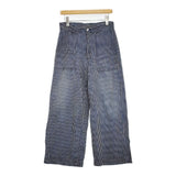 45R/45rpm ゴマデニムヒッコリーの908ペインター（加工） 定価38500円 サイズ2 パンツ ブルー レディース フォーティーファイブアールピーエム【中古】6-0202G∞