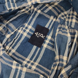 45R/45rpm 秋風カディのギャザーイージースカート チェック 定価49500円 スカート ブルー レディース フォーティーファイブアールピーエム【中古】6-0202M∞