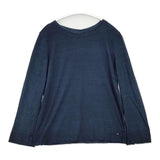 45R/45rpm 薄天竺の長袖四角Tシャツ（インディゴ） 定価20900円 長袖Ｔシャツ カットソー ロンＴ ネイビー レディース フォーティーファイブアールピーエム【中古】6-0115M∞