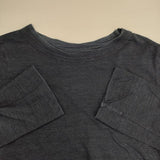 45R/45rpm 薄天竺の長袖四角Tシャツ（インディゴ） 定価20900円 長袖Ｔシャツ カットソー ロンＴ ネイビー レディース フォーティーファイブアールピーエム【中古】6-0115M∞