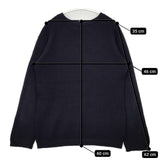 45R/45rpm カシミヤワッフルT-SHIRT 定価37400円 セーター ニット ネイビー レディース フォーティーファイブアールピーエム【中古】5-1126T∞