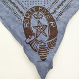 45R/45rpm バンダナ スカーフ ブルー ブラウン レディース フォーティーファイブアールピーエム【中古】5-1130G∞