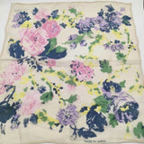 45R/45rpm フラワープリント 花柄 バンダナ スカーフ ベージュ レディース フォーティーファイブアールピーエム【中古】5-1130G∞