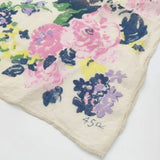 45R/45rpm フラワープリント 花柄 バンダナ スカーフ ベージュ レディース フォーティーファイブアールピーエム【中古】5-1130G∞