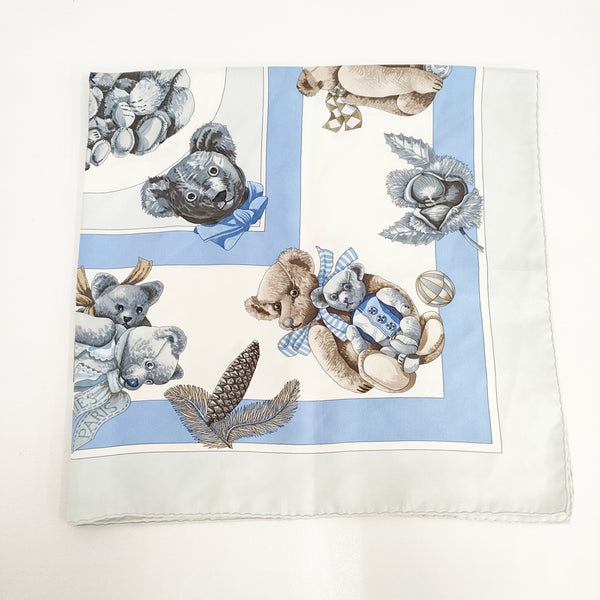 HERMES カレ90 CONFIDENTS DES COEURS 心の友 クマ テディベア