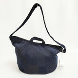 mina perhonen 新品 land puzzle ショルダーバッグ 大サイズ L 定価37400円 2025-26aw ネイビー レディース ミナペルホネン【中古】5-1026T♪