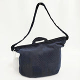 mina perhonen 新品 land puzzle ショルダーバッグ 大サイズ L 定価37400円 2025-26aw ネイビー レディース ミナペルホネン【中古】5-1026T♪