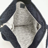 mina perhonen 新品 land puzzle ショルダーバッグ 大サイズ L 定価37400円 2025-26aw ネイビー レディース ミナペルホネン【中古】5-1026T♪