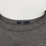 45R/45rpm ジャージフラノワンピース 定価45100円 ウール ワンピース グレー レディース フォーティーファイブアールピーエム【中古】5-1213T♪