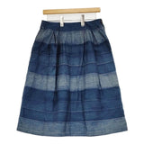 45R/45rpm パッチワーク デニム コットン インディゴ ロングスカート ブルー レディース フォーティーファイブアールピーエム【中古】6-0126M∞