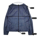 45R/45rpm モンプチデニムブラウス 定価22000円 コットン ブラウス シャツ ネイビー レディース フォーティーファイブアールピーエム【中古】6-0126M∞