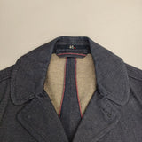 45R/45rpm アンダンテデニムカバーオールジャケット 定価40000円 デニムジャケット ネイビー レディース フォーティーファイブアールピーエム【中古】6-0126M∞