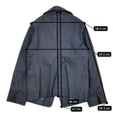 45R/45rpm アンダンテデニムカバーオールジャケット 定価40000円 デニムジャケット ネイビー レディース フォーティーファイブアールピーエム【中古】6-0126M∞