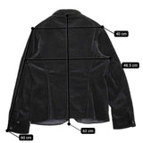 45R/45rpm 鬼コールのジャケット サイズ3 定価75900円 テーラードジャケット ブラック レディース フォーティーファイブアールピーエム【中古】5-1213T♪