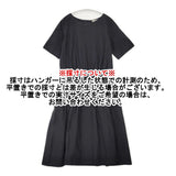 MARGARET HOWELL 578-6158002 シルクコットンバックボタンワンピース 定価63900円 ワンピース ブラック レディース マーガレットハウエル【中古】6-0501S△