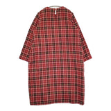 45R/45rpm キラキラタータンDRESS 定価73700円 ウールシルク チェック ワンピース レッド レディース フォーティーファイブアールピーエム【中古】5-1206T♪
