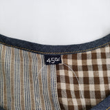 45R/45rpm 玉手箱ドレス 定価75900円 サイズ2 ワンピース ネイビー レディース フォーティーファイブアールピーエム【中古】5-1026M♪