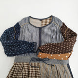 45R/45rpm 玉手箱ドレス 定価75900円 サイズ2 ワンピース ネイビー レディース フォーティーファイブアールピーエム【中古】5-1026M♪