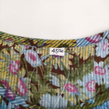 45R/45rpm ヒッコリーの風呂敷プリントドレス 定価47300円 ワンピース ブルー ブラウン レディース フォーティーファイブアールピーエム【中古】5-1026M♪