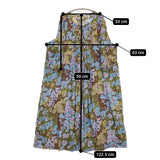 45R/45rpm ヒッコリーの風呂敷プリントドレス 定価47300円 ワンピース ブルー ブラウン レディース フォーティーファイブアールピーエム【中古】5-1026M♪